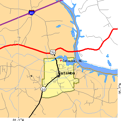 Catawba map
