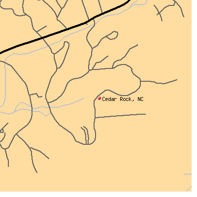 Cedar Rock map