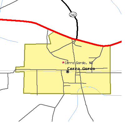 Cerro Gordo map