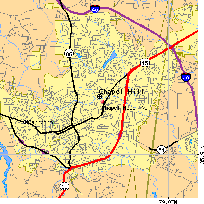Chapel Hill map