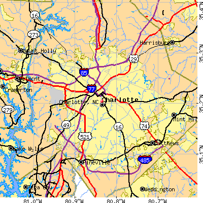 Charlotte map