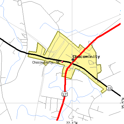 Chocowinity map