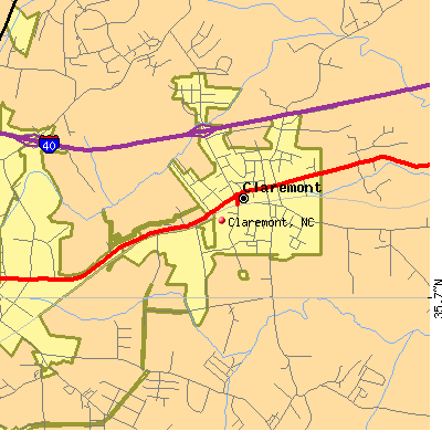 Claremont map