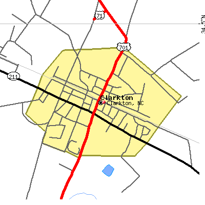 Clarkton map