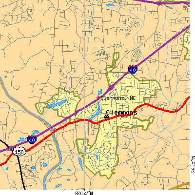 Clemmons map