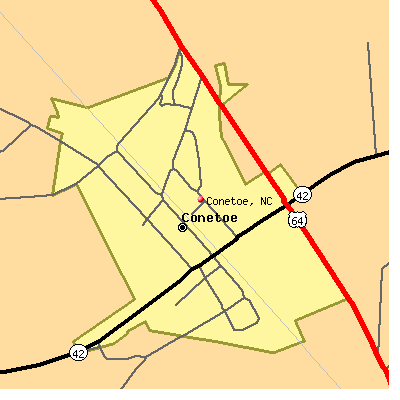 Conetoe map