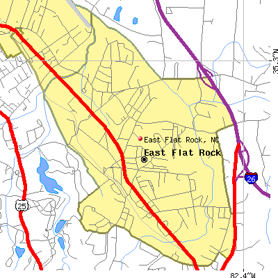 East Flat Rock map