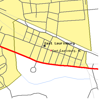 East Laurinburg map