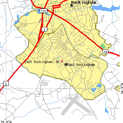 East Rockingham map