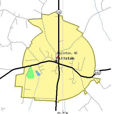 Fallston map