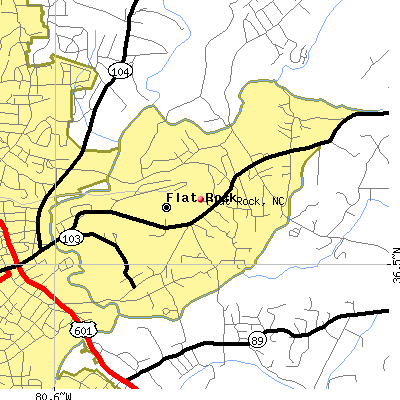 Flat Rock map