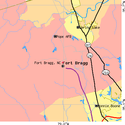 Fort Bragg map