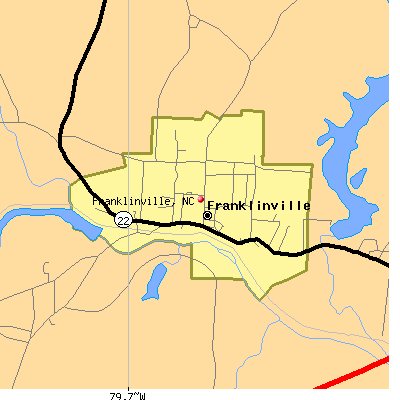 Franklinville map