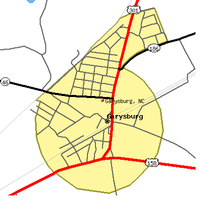 Garysburg map