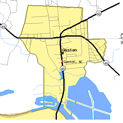 Gaston map
