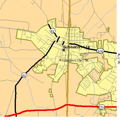 Gibsonville map