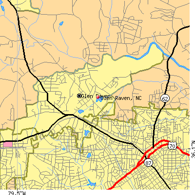 Glen Raven map