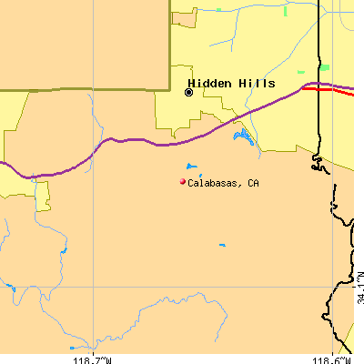 Calabasas map
