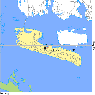 Harkers Island map