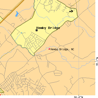 Hemby Bridge map