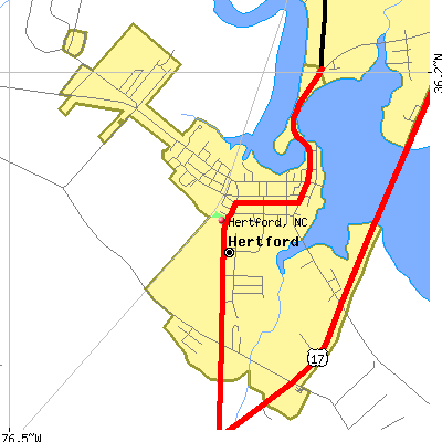 Hertford map
