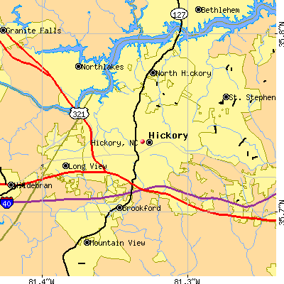 Hickory map