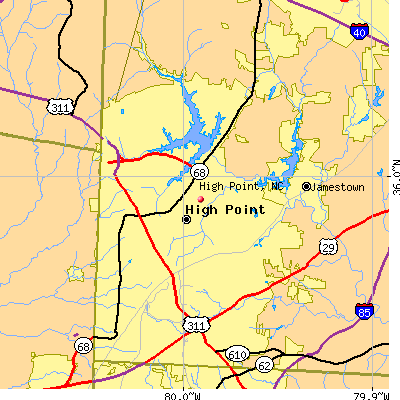 High Point map