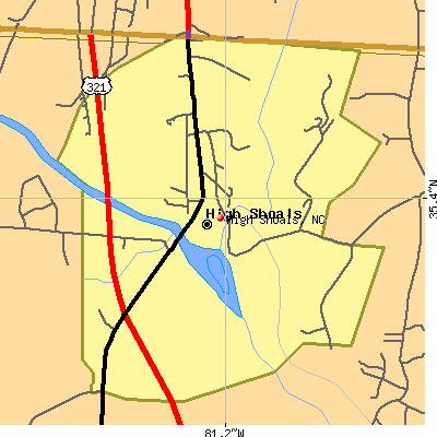 High Shoals map