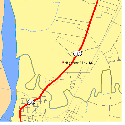 Hightsville map