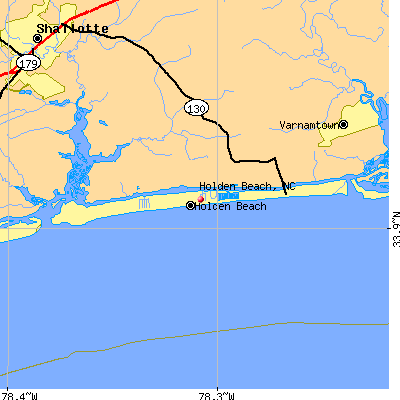 Holden Beach map
