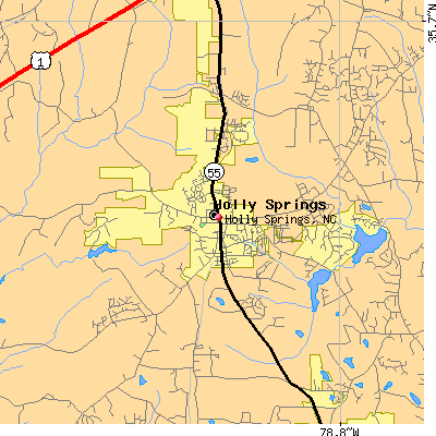 Holly Springs map