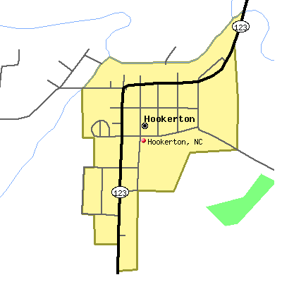 Hookerton map