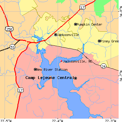 Jacksonville map