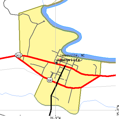 Jamesville map
