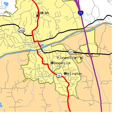 Jonesville map