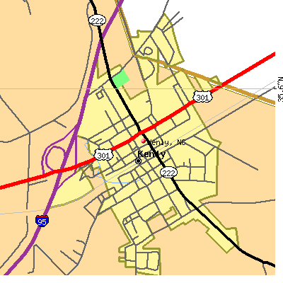 Kenly map