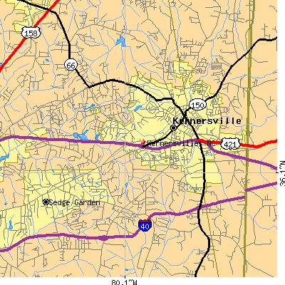 Kernersville map