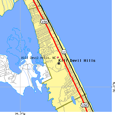 Kill Devil Hills map