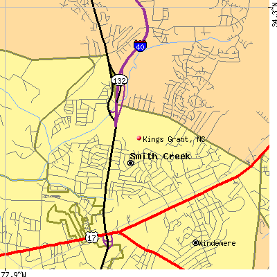 Kings Grant map