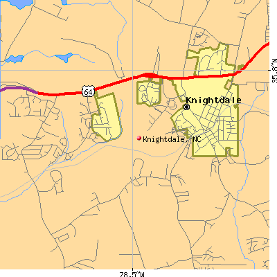 Knightdale map