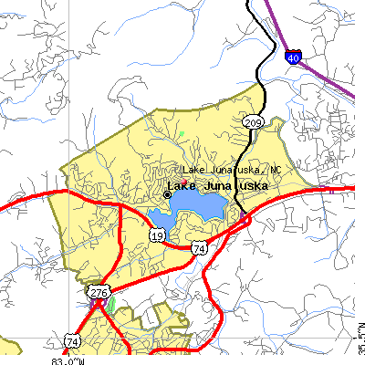 Lake Junaluska map