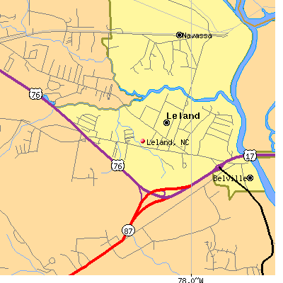 Leland map