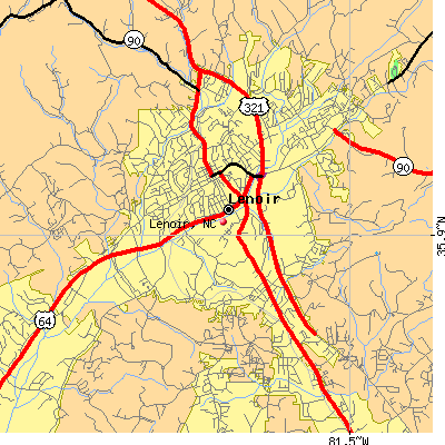 Lenoir map