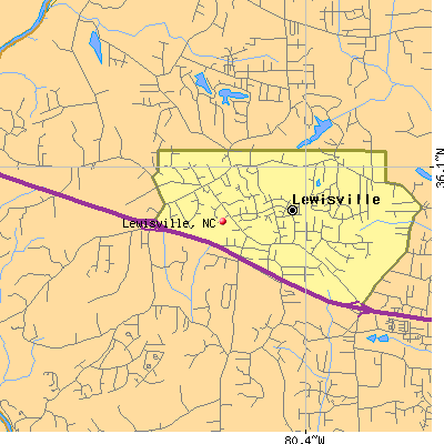 Lewisville map