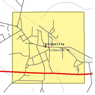 Lilesville map