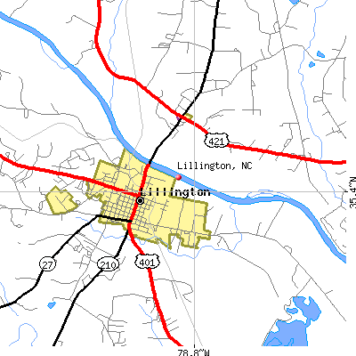 Lillington map