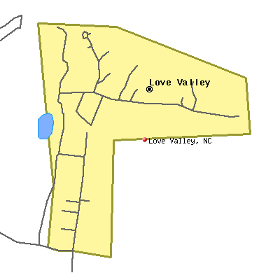 Love Valley map