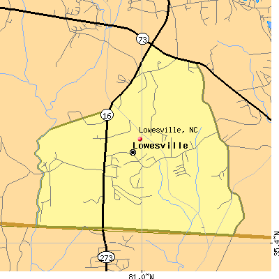 Lowesville map