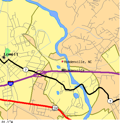 McAdenville map