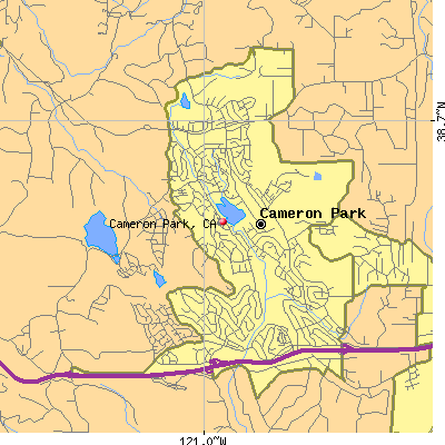 Cameron Park map